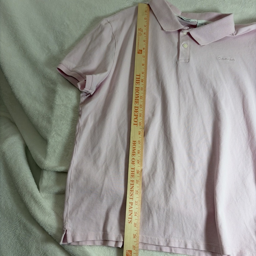 Calvin Klein Women's Pink Preppy 2 Button Front Shirt XL Collared Y2K 90s Retro - Picture 8 of 10